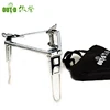 Stainless steel portable outdoor camping three-legged support stove rack with carry bag