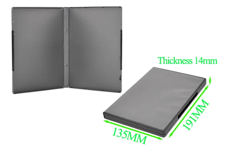 14mm Standard Clear Dvd Case No Hub Multifunction Plastic Packing