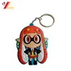 Professional custom embossed 3D cartoon girls soft PVC rubber / plastic type keychain