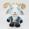 OEM Creative goat plush toy company custom mascot with logo custom design stuff goat plush animal toy