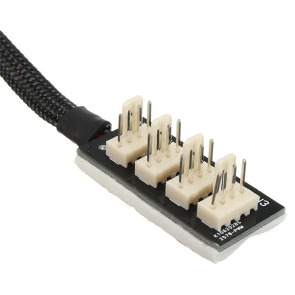 Host Case CPU Fan Power Supply Connector 4Pin Computer Mainframe Fan Hub Cable Line 4 Way PWM Multi Splitter Cable Lead Adapter