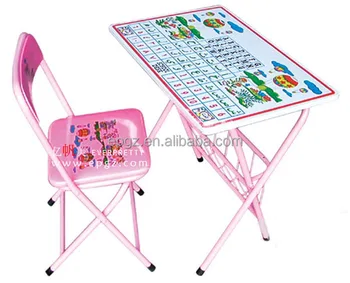 Wholesale Space Saving Portable Desk And Chair Folding Kids Child