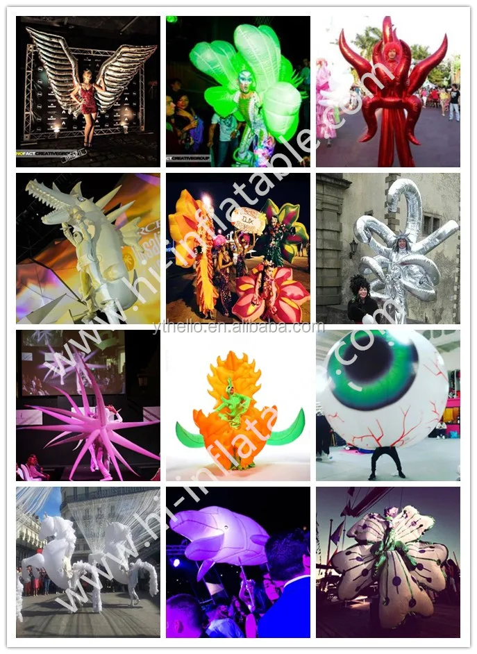 Hot-sale event model use inflatable adults costume wing
