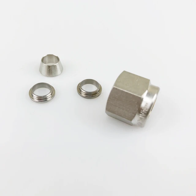 Ss316l Material Swagelok Type Compression Fittings With Double Ferrules ...