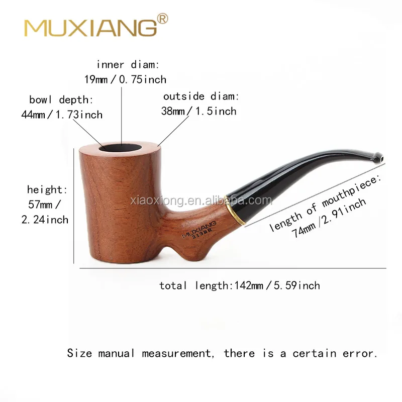 Classic Blank New Novelty Manual Durable Wooden Tobacco Smoking Pipe ...