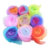 Yiwu Market Wholesale Multi-color custom special color gift solid color gradient nylon small square scarves silk scarf
