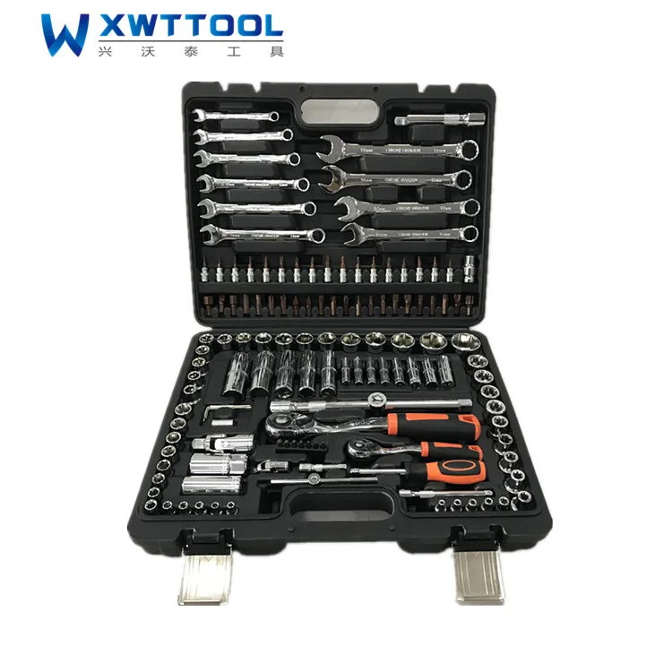 130pcs high quality mulitifuctional usage socket wrench hand tool set auto tool set