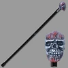 wholesale fancy eco-friendly resin fire halloween skull cane
