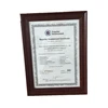 Wooden like A4 certificate frame for documents and certifications