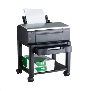 Plastic 2 Shelf Under Desk Mobile Printer Stand Cart Machine Stand