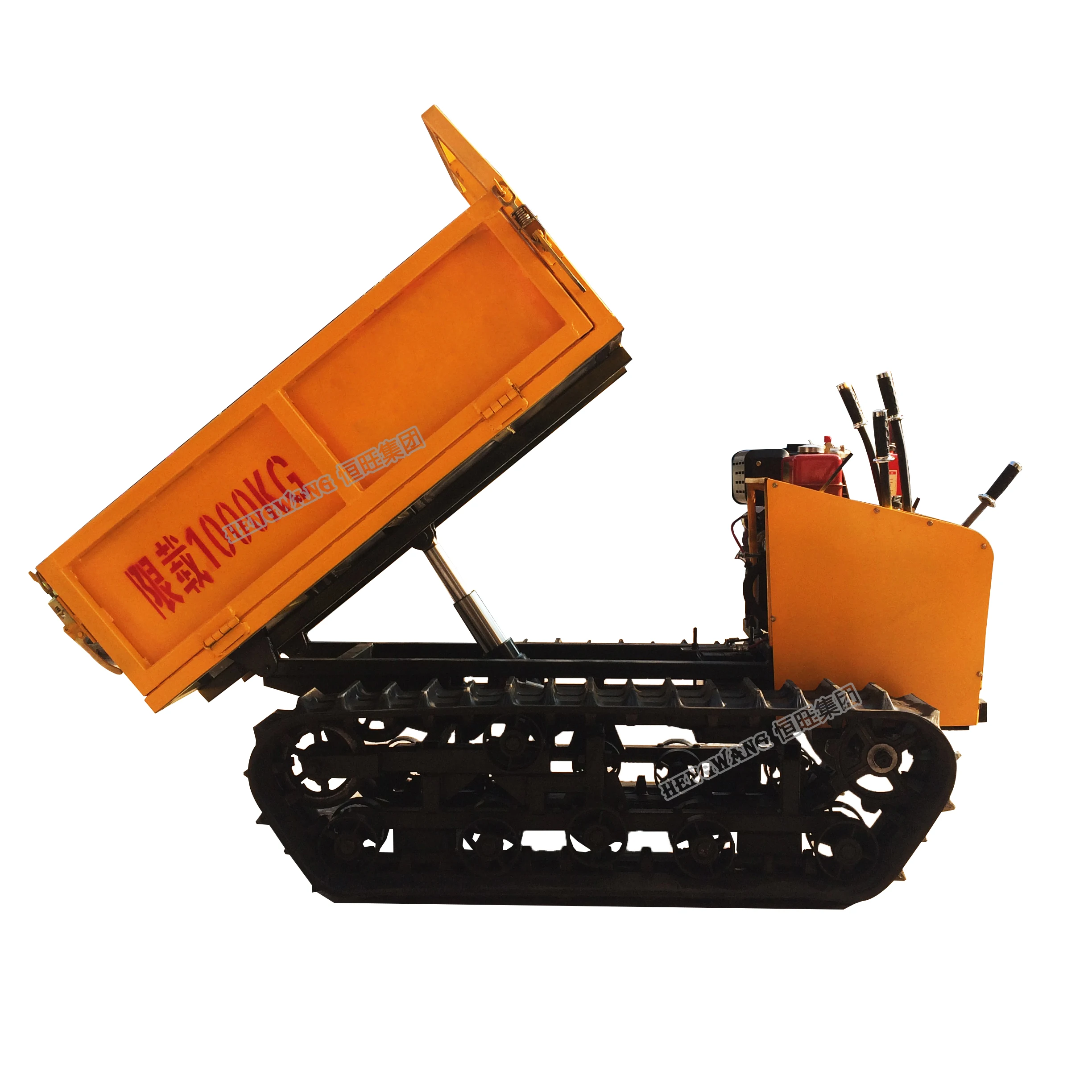 HW brand High quality mine/agriculture/garden mini dump truck /crawler dumper/diesel loader for sale