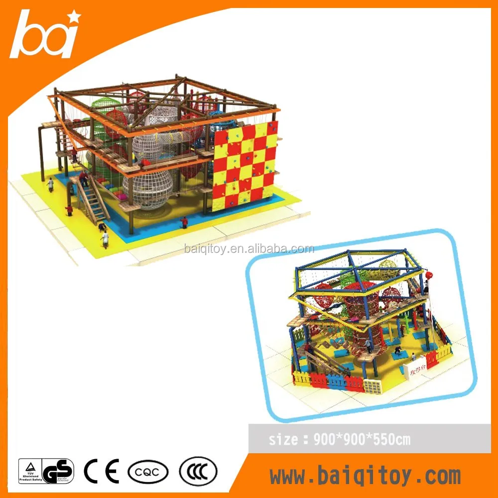 Customized High Rope Adventure Park Equipment Challenging Adventure