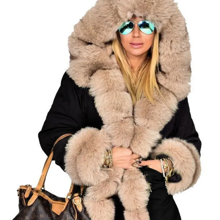 faux fur parka jacket womens