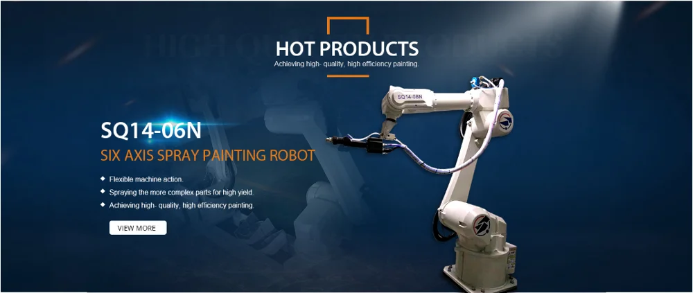 Automatic 5 Axis Spray Painting Robot 1500mm Coating Spray Gun Type