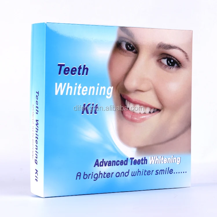 white smile teeth whitening kit with mini LED light