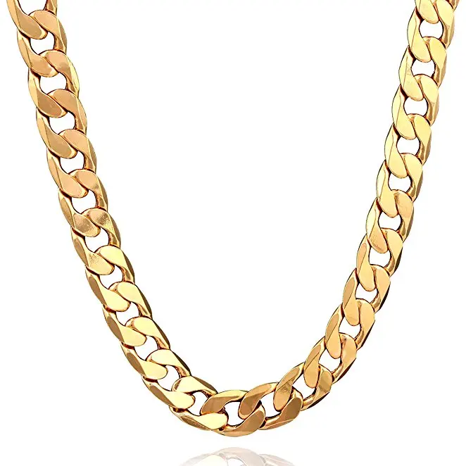 Figaro Punk Style Jewelry Turkey Gold Chain 18k Gold Necklace For Men ...