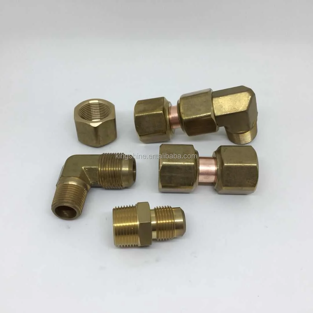 Brass Flare Fittings Male Fitting Inverted Flare Copper Pipe Fitting Brass Flare Nut Union