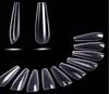 2019 New arrival professional design full covered long Ballerina curved Nail Tips acrylic nail tips