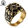 Gold plating Black Accent AG Masonic freemason plumb secret society stainless steel men ring In Stock