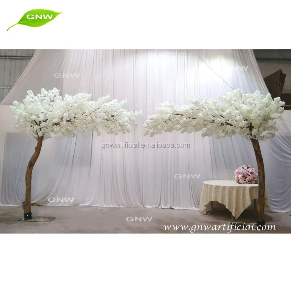 Gnw Artificial Wedding Warm White Cherry Blossom Trees Wedding Arch