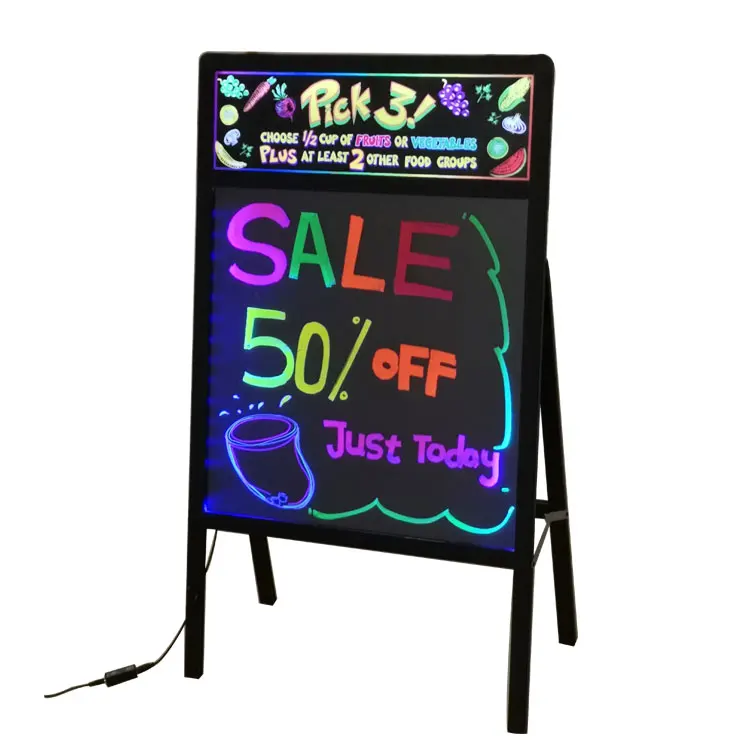 Selfstand Led Writable Neon Dry Erase Board Buy Neon Dry Erase Board