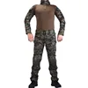 Army Multicam Combat frog suit+ pants Military Army Suit with elbow knee pads