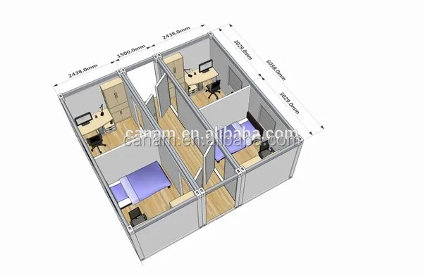 expandable prefab modular guest house