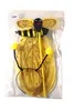 long yellow bee silk fairy wings with gold powder pattern party decoration