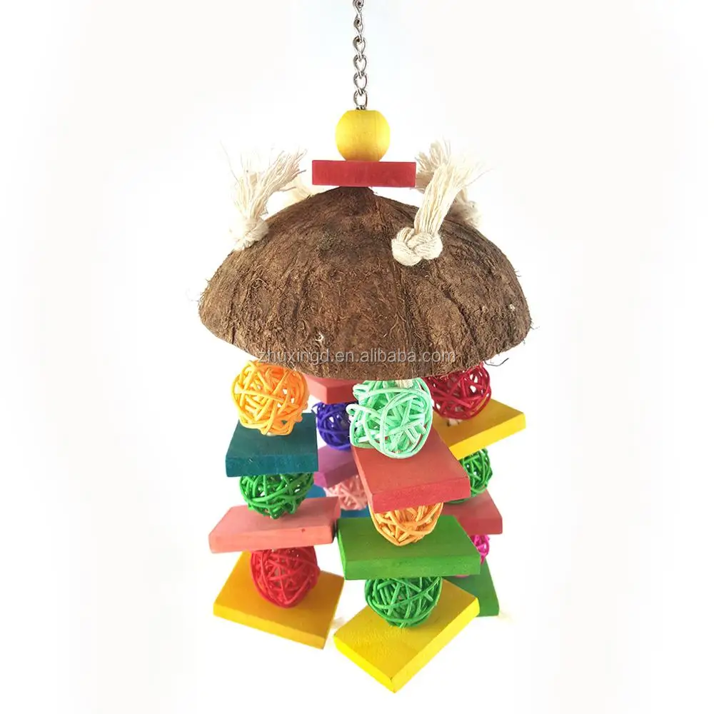 coconut bird toy