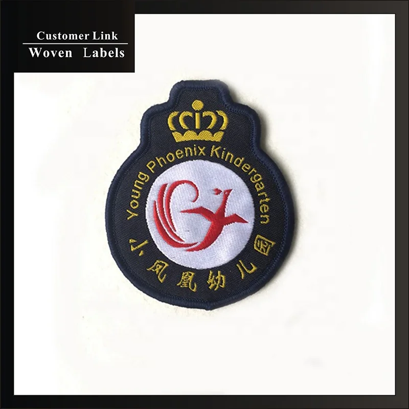 School Uniform Badges Patches Custom Embroidery Fabric Teen Rank Badges