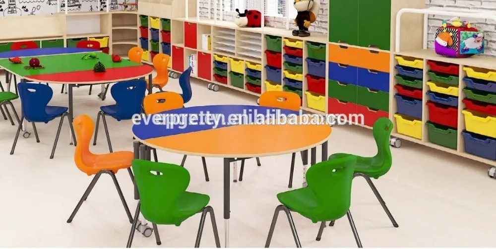 Used Wood School Furniture Supplier Kindergarten Furniture Plastic