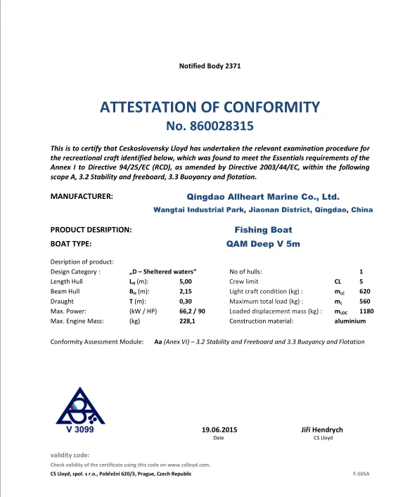 5m cuddy cabin pressed boat D certificate.png