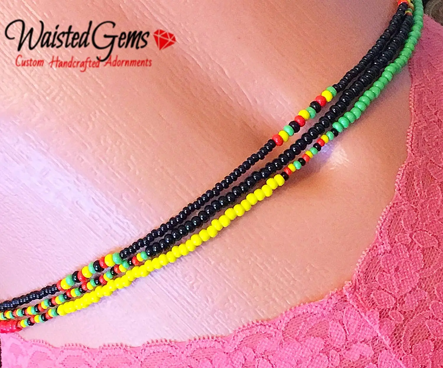 rasta waist beads