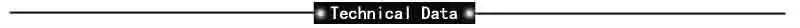 technical data