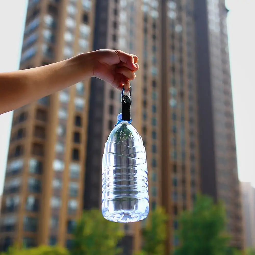 Portable Compass Water Bottle Buckle Hook Holder Bottle Carrying Clip
