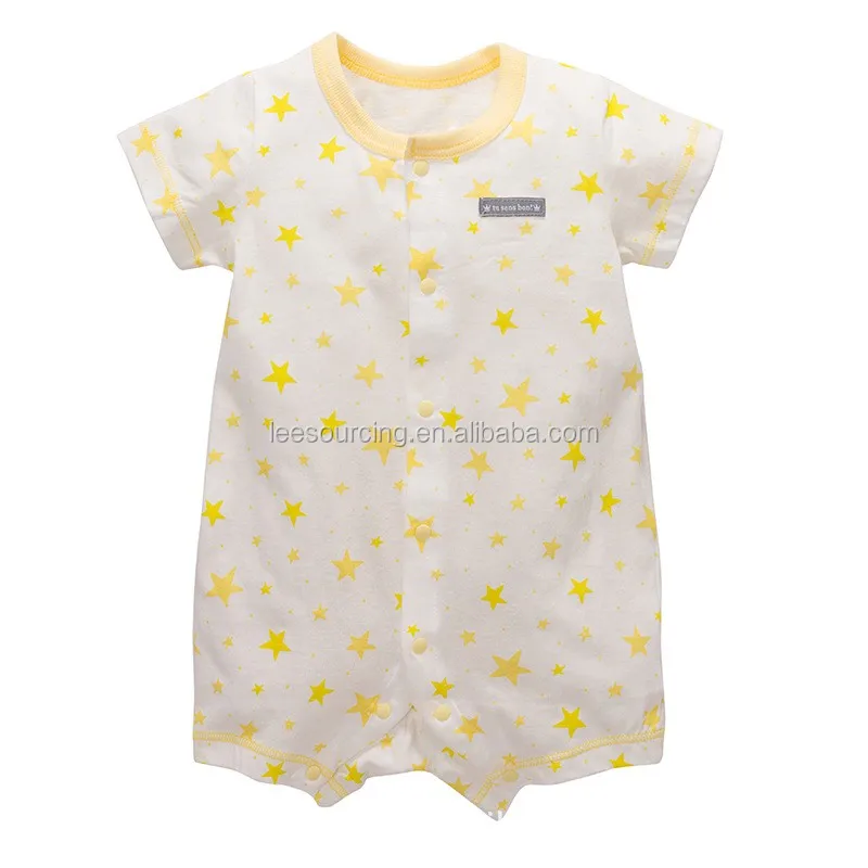 Wholesale 100% Cotton Short Sleeve Start Printing Baby ...