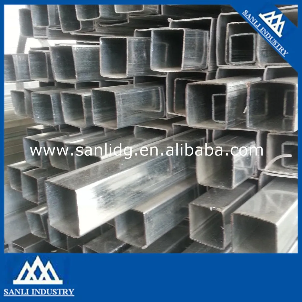 Q235 High quality galvanized square pipe/galvanized square tube/galvanized square steel tube