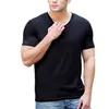 OEM wholesale big tall men's plain black slim fit blank t shirt men purchase small quantity short delivery time factory