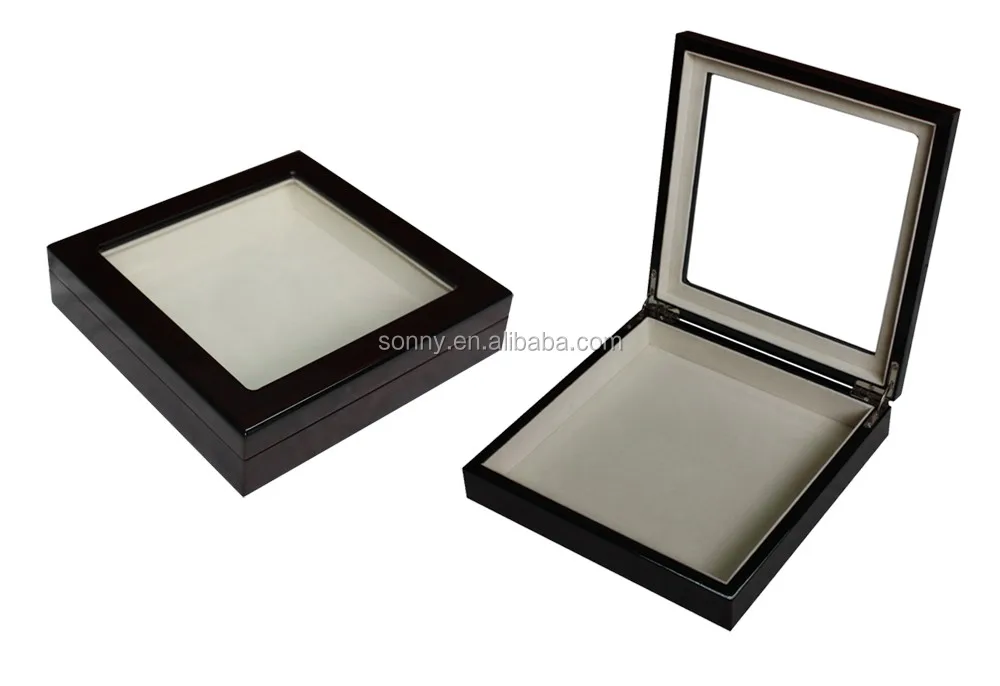 Luxury Glossy Lacquered Wooden Coin Box, Medal Box, Badge  Display Box