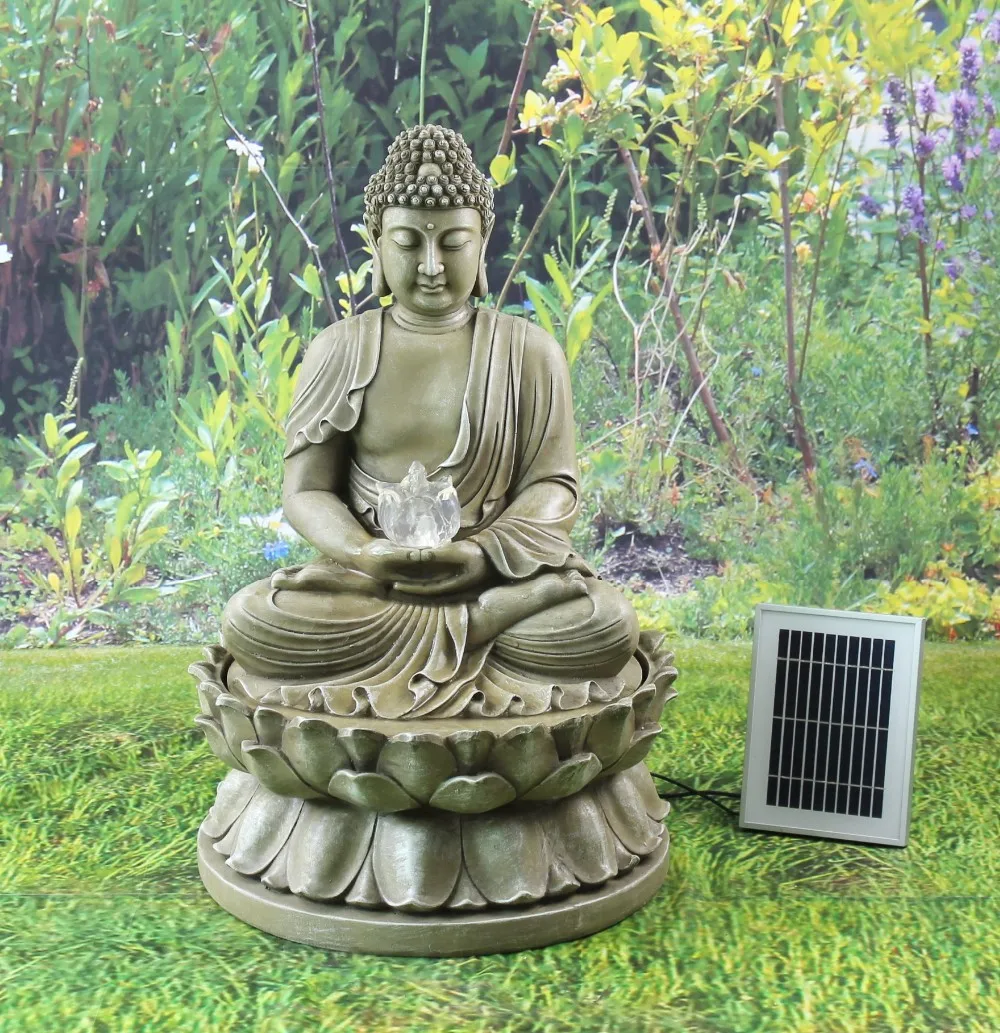F821a2 Outdoor Buddha Statue Water Fountain With Pots - Buy Buddha ...