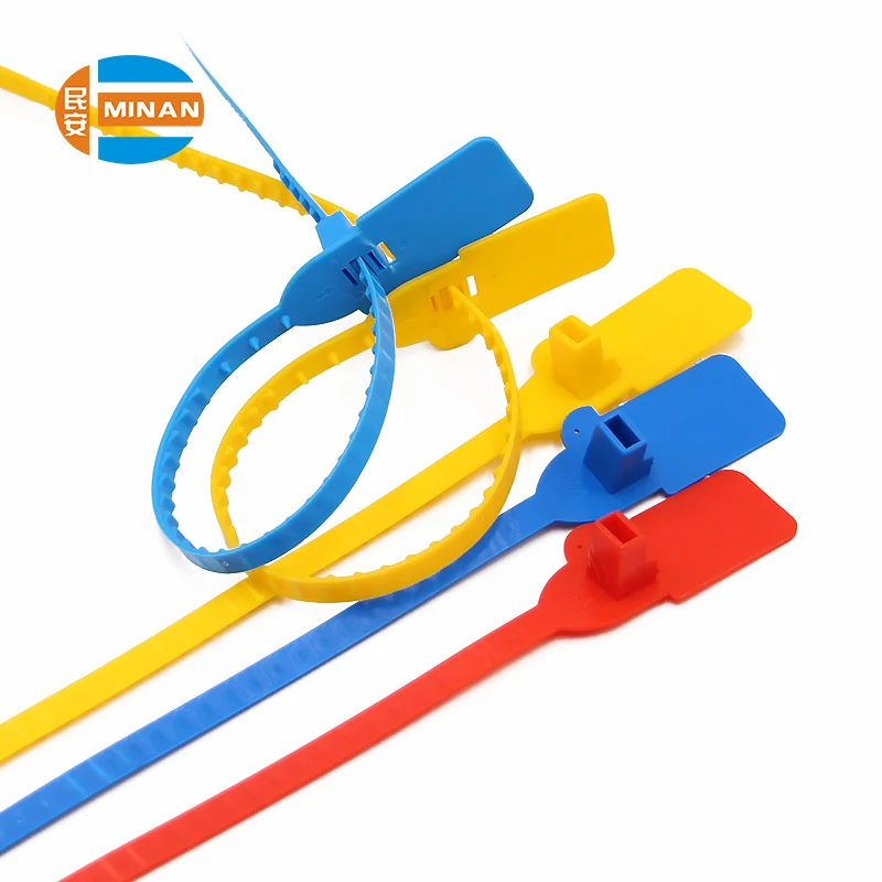 MA - PS 6018 wholesale adjustable indicative disposable Plastic Seal with logo