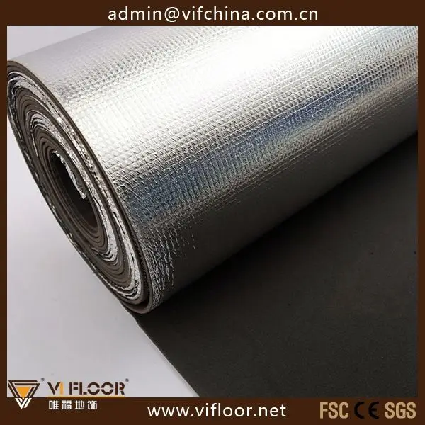 
3mm laminate eva foam underlay with aluminum foil 