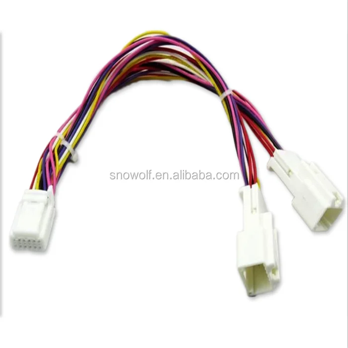 Yomikoo (6+6)pin Connector Y Cable Radio Wiring Harness For Usb Adapter
