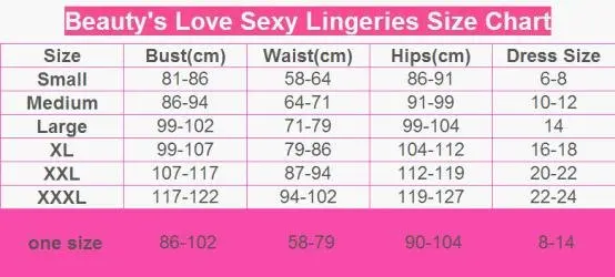 Plus In Love Size Chart