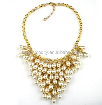 pearl necklace designs in gold with price