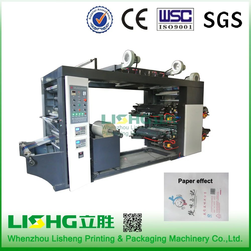 Lisheng Stack Type Flexographic Printing Machine For Roll To Roll Paper