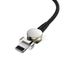 Permanent Magnet TPE USB cable 2.4A quick charge Type-C for iPhone for IOS Android Creative Durable Cable can change interface