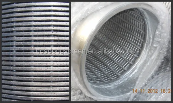 100 micron Stainless steel wire mesh cylinder filter/Johnson sieve pipe hot sale in Saudi Arabia