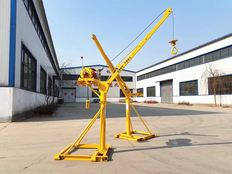 Indoor Or Outdoor Light Weight Electric Construction Crane For Lifting