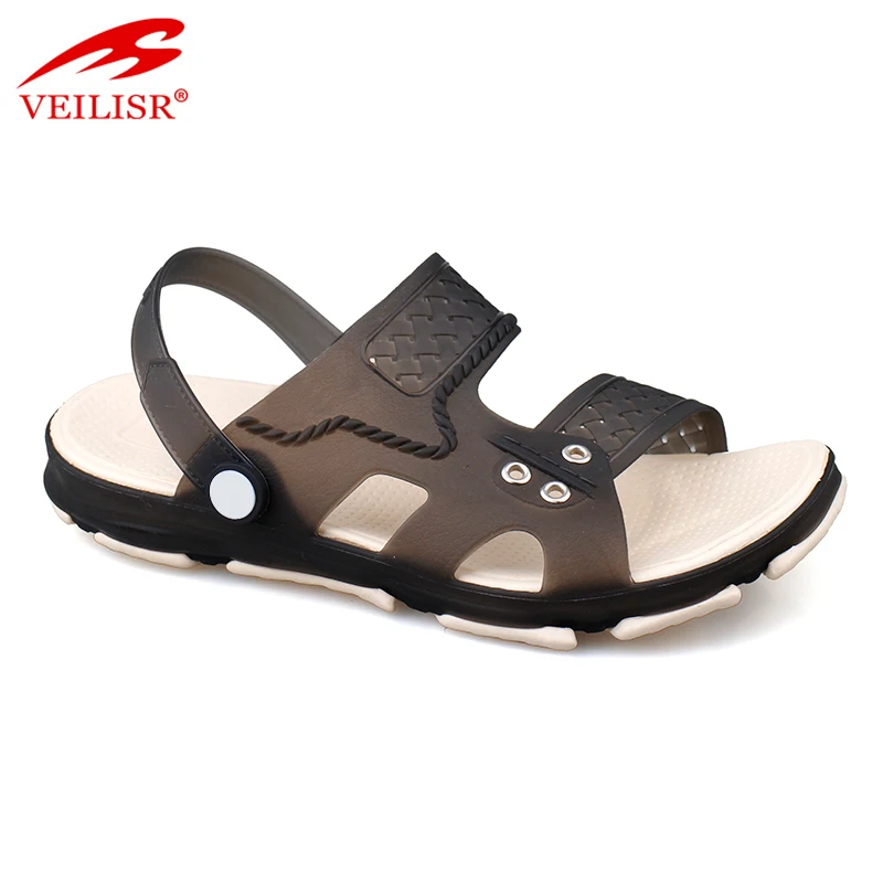 mens jelly sandals clear